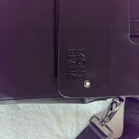 Borsa porta PC montblanc in pelle nera