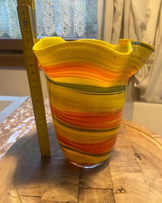 Vaso fazzoletto Murano