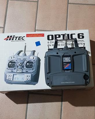 Radiocomando per aeromodellismo Hitec Optic 6 ch