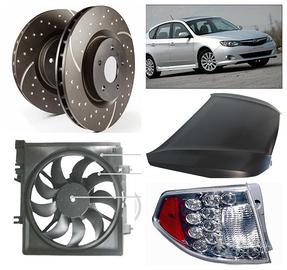 Subaru Impreza musata cofano fanale freni assetto