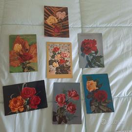 Ogg Vintage lotto 7 Cartoline Rose