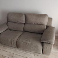 Divano tre posti con due relax poltrone sofà