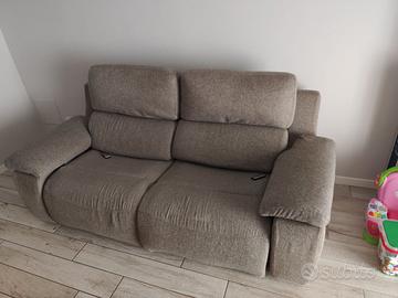 Divano tre posti con due relax poltrone sofà