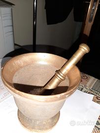 Mortaio e Pestello in Bronzo