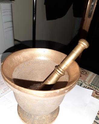 Mortaio e Pestello in Bronzo
