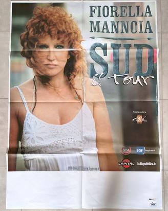 poster originale tour Sud di Fiorella Mannoia