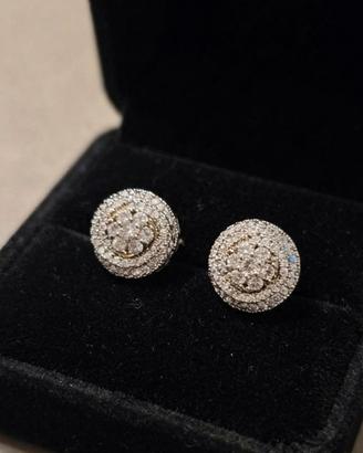 Orecchini oro e diamanti - nuovi - gp zc