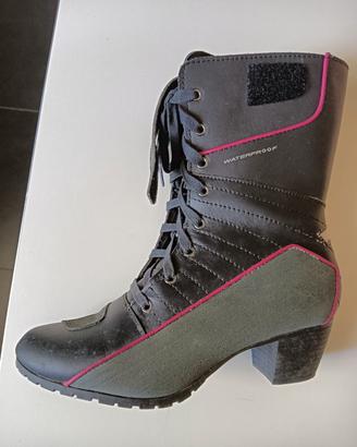 stivaletto stivale scarpe donna moto