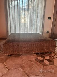 Pouf Bangkok Poliform in nabuk intrecciata