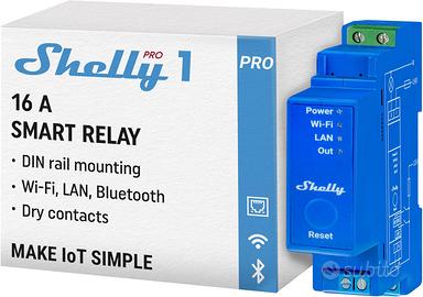Shelly Pro 1 Wi-Fi & LAN Smart Switch Single Phase