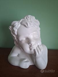 Vaso viso ceramica bianca