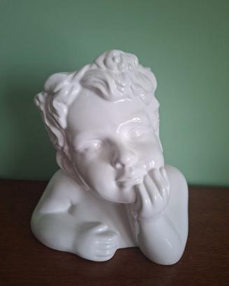 Vaso viso ceramica bianca