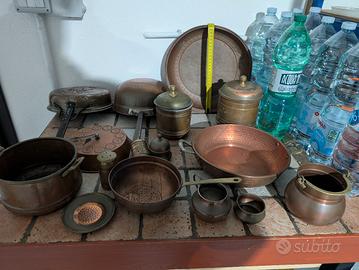 Casalinghi in rame vintage 
