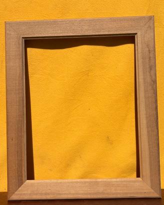 Cornice noce massello artigianale anni 80 - 65x54