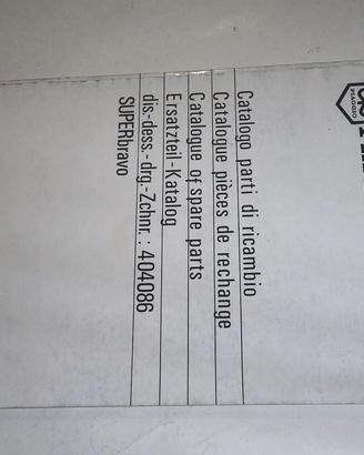 CATALOGO PARTI DI RICAMBIO SUPERBRAVO PIAGGIO 4040