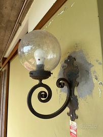 Lampioncino faretti da  muro per esterno e girdino