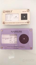 Diamanti certificati Bibigi e Namuri