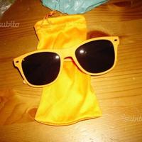 Occhiali da sole color arancione nuovi