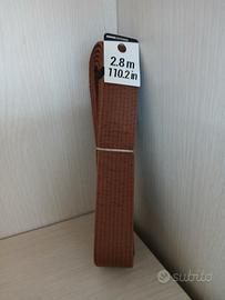 cintura marrone karate nuova