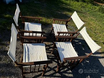 Sedie in legno da regista