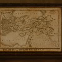 Antica mappa cartina Delamarche 1830 anabasi