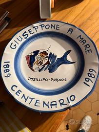Piatto centenario Giuseppone a mare Posillipo