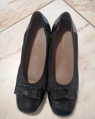 Scarpe Décolleté F.lli Tomasi di pelle e camoscio