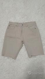 Jeans corti Levi's uomo panna beige taglia 46