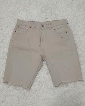Jeans corti Levi's uomo panna beige taglia 46