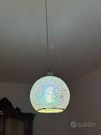 Lampadari in vetro cangiante a boccia nuovo