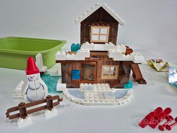 mattoncini PlayBig casa sulla neve Masha e Orso