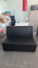 Divano attesa 2 posti skay nero