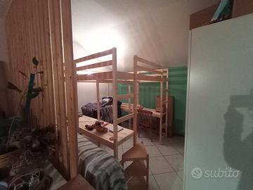 Letto a soppalco castello 180x200