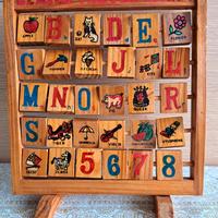 Abaco in legno, vintage