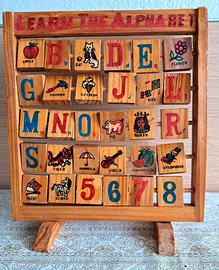 Abaco in legno, vintage