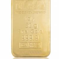 Lingotto in oro puro 50 gr