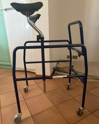 Deambulatore ascellare 4 ruote