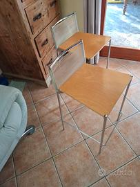 coppia di sgabelli vintage