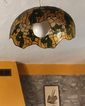 Lampadario Tiffany originale d'epoca