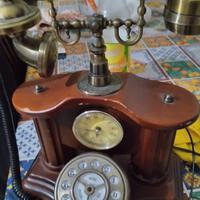 telefono antico orologio