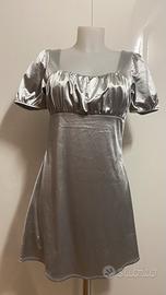Vestito elegante argento S/M