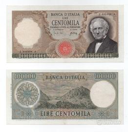 Lire 100.000 tipo manzoni anno 1967