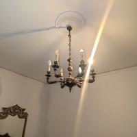 lampadario ottone