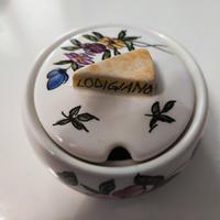 Formaggiera ceramica vecchia Lodi 