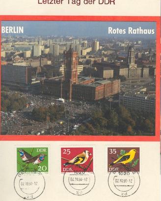 Francobolli DDR Berlino city
