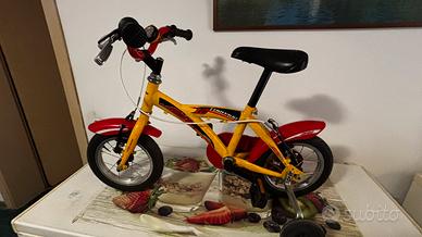 Bici da bambino + 2 rotelle gia montate