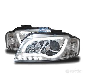 FARI A LED AUDI A3 8P 03-08 CON LUCE DIURNA TRU DR
