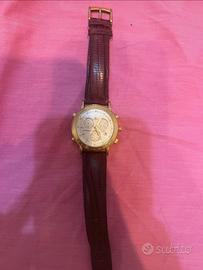 Orologio Lorenz Quarzo Chrono 14341 placcato Oro