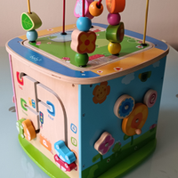 Cubo attività Legno Bambini Giochi in Legno 5 in 1