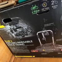 Porta 2 bici e-bike gancio traino althura